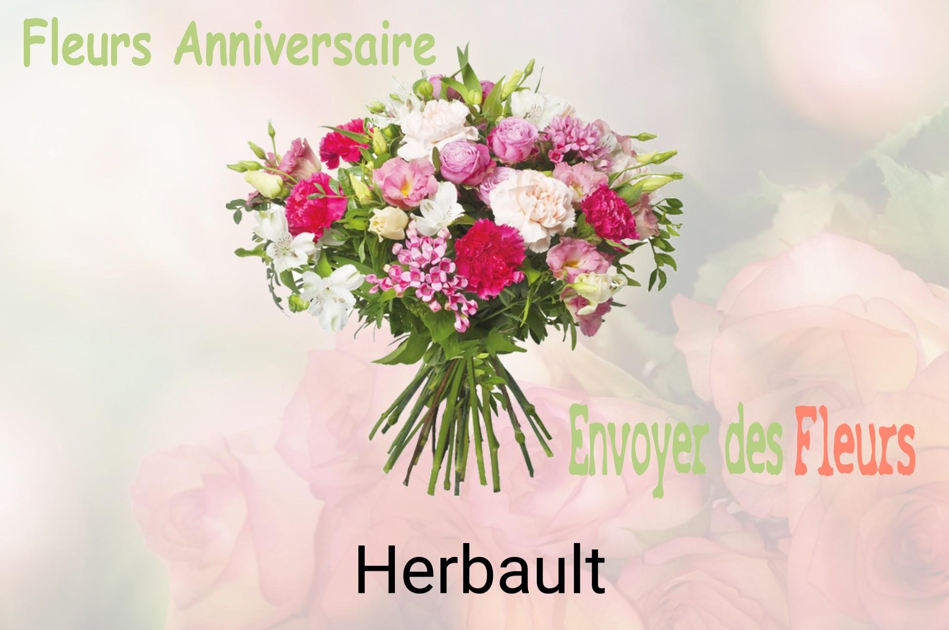 Bouquet de fleurs d’anniversaire livré à Herbault